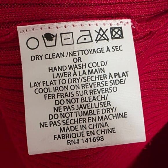 Ramy Brook Aspen Open Back Dress Ribbed Knit Turtleneck Sweater Long Sleeve Mini - Picture 9 of 10